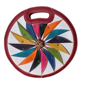 - La Diva / Darling Handbag Pinwheel Design Y6140 Manmade material Multico…